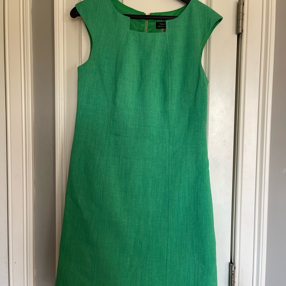 Tahari Green Midi Dress